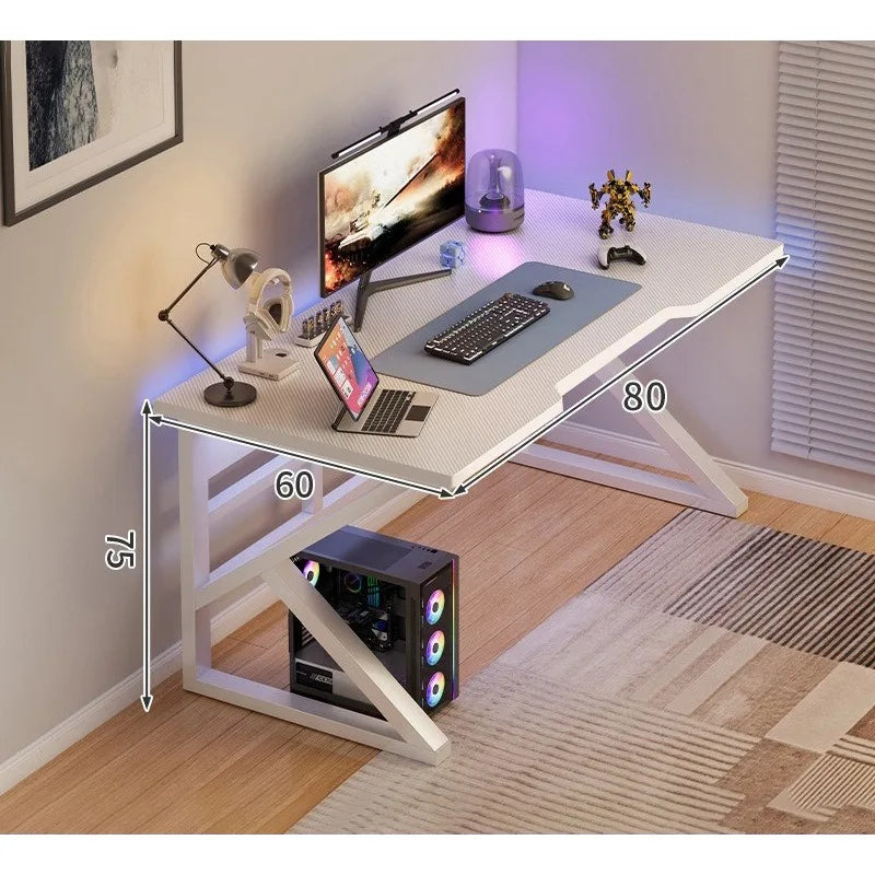 Gaming table Household desktop computer table with shelves Office table and chair Simple desk Bedroom learning writing table