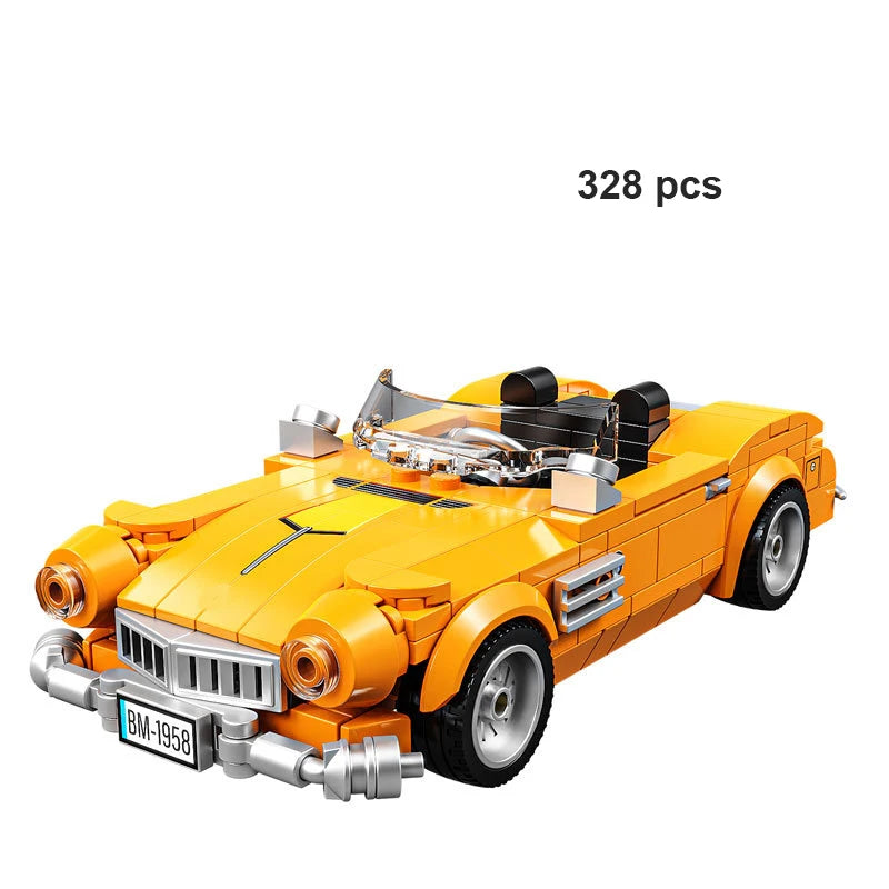 Technical Car Speed Racing Building Blocks Bricks Sets Sports Car MOC Garage City Vehicle Creative Toys For Kids