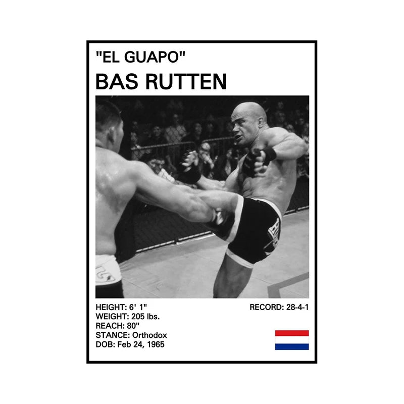 no frame Black and White Boxing Legends Canvas Poster Boxing Inspirational Canvas Painting Print Wall Art for Gym Bedroom Home
