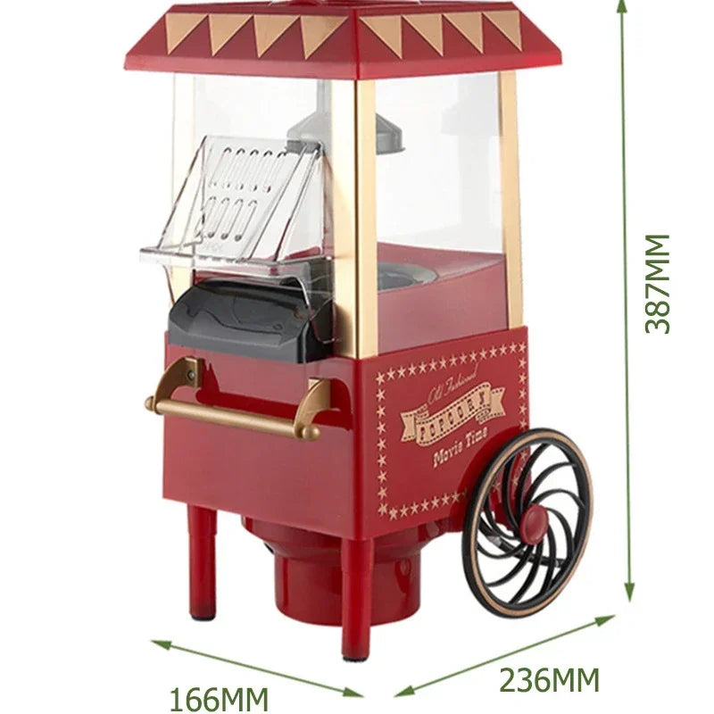 Make popcorn effortlessly at home with this fully automatic electric popcorn maker—enjoy the experience of freshly popped corn anytime!