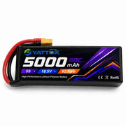 Yattox 5S 5000mAh 60C 100%LCO LiPo Battery for RC Airplane Helicopter Drone Car
