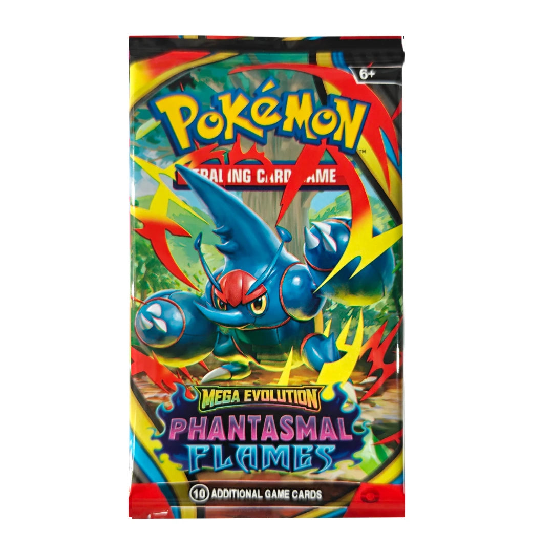 Pokemon TCG Mega Evolution Phantasmal Flames Trading Card Gengar Heracross Lopunny Charizard X Anime Collectible Collection Gift