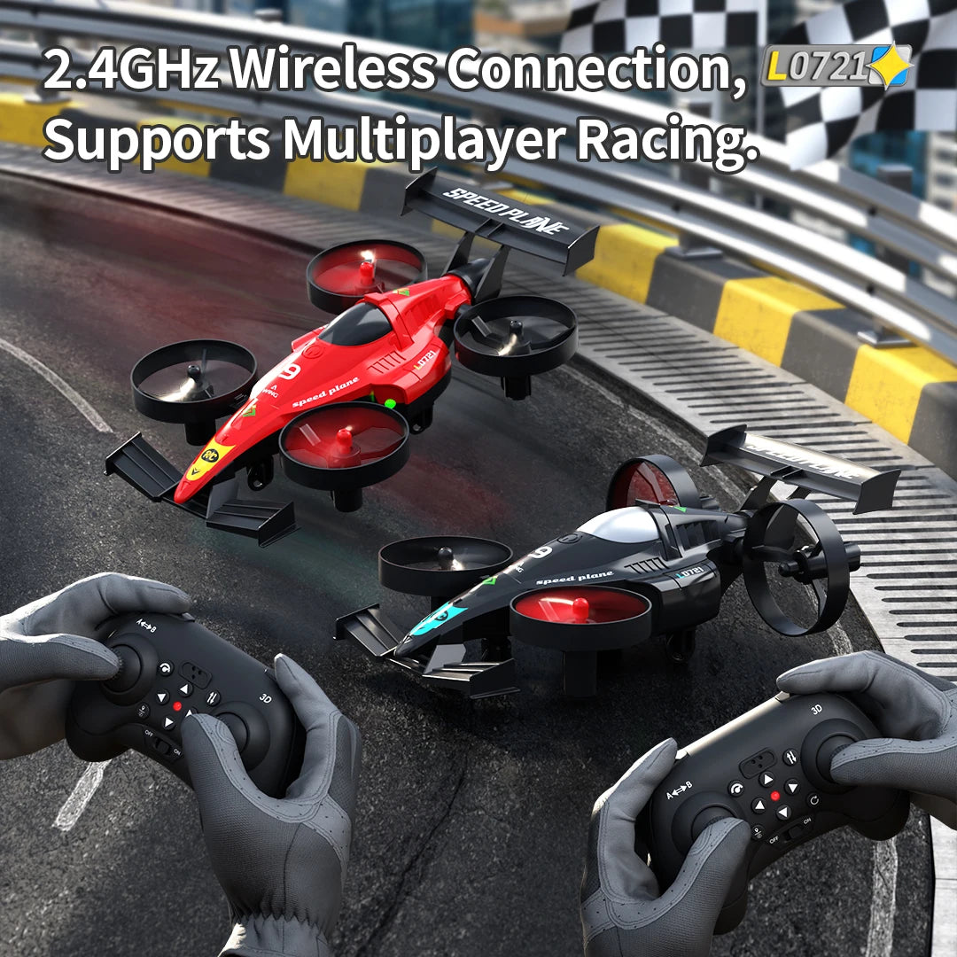 L0721 RC Aircraft Amphibious Remote Control Drift Car 360° Roll Land and Air Experience Speed Plane Dual Mode RC Car & Airplane