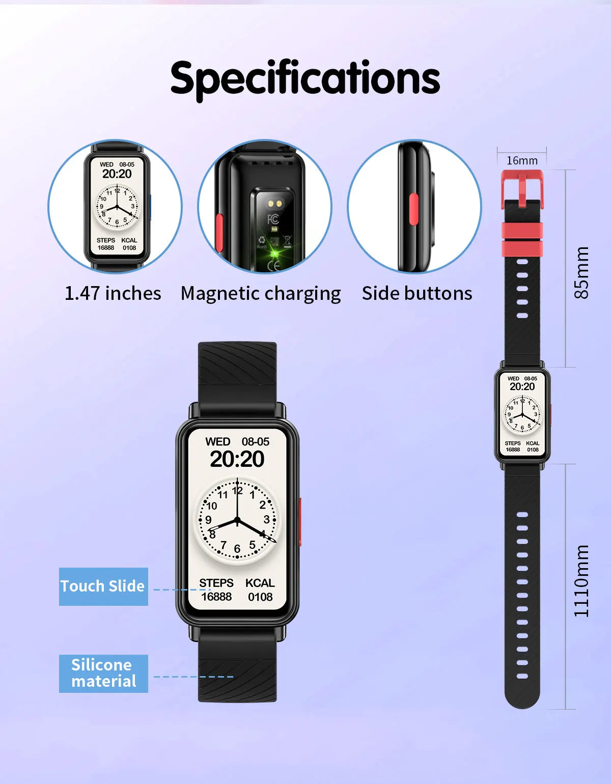 Keep your little ones entertained and organized with this smart watch for kids—featuring educational games, camera control, calculator, alarm, and activity tracker!