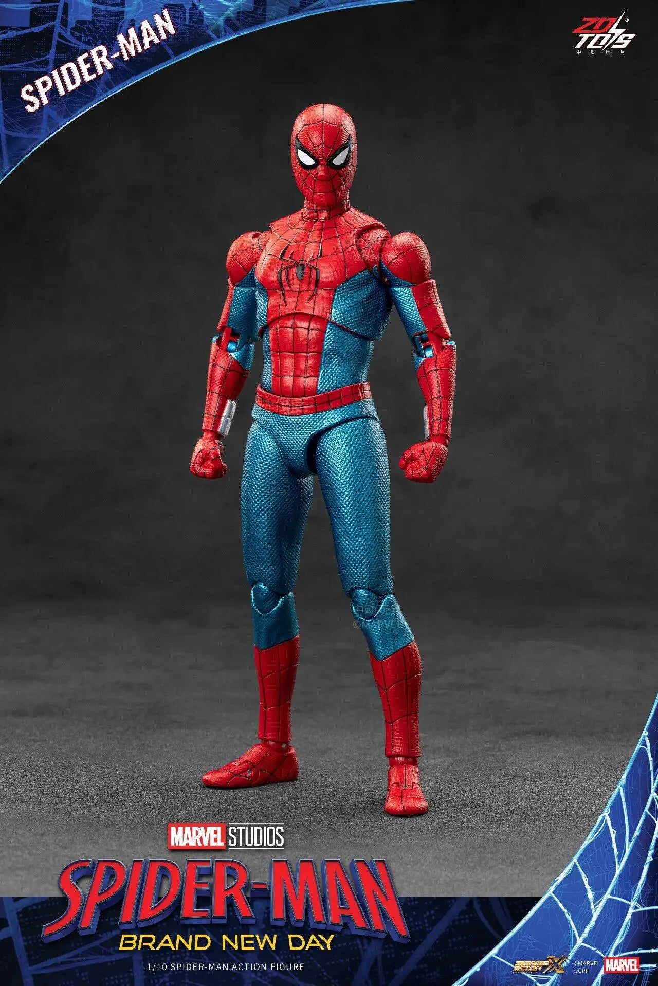 ZDTDS Original Spider Man Brand New Day PUNK SUIT Scarlet Spider 2099 ADVANCED SUIT 1/10 Marvel Action Figure Model Toy Gift