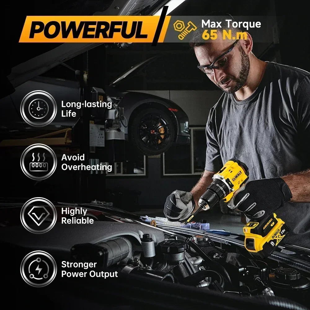 DEWALT DCD805 20V Power Tools Brushless Impact Drill Cordless Electric Screwdriver Multi-Function Hand Drill