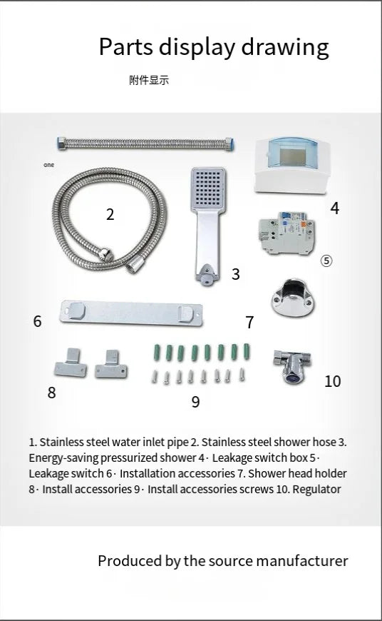 2025 Bathroom heating instant constant temperature heater kitchen hot water shower water electric water heater 6500W new