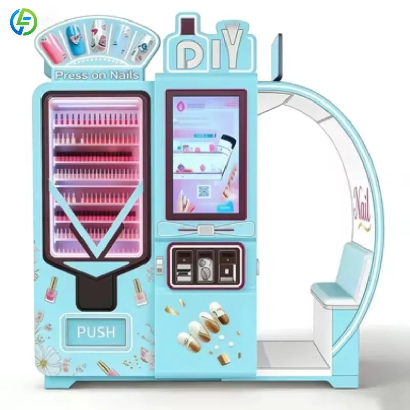 Customized Beauty Kiosk Nails DIY Nail Art 3D Printer Automatic Automatic Nail Art Printing Vending Machine for Mall