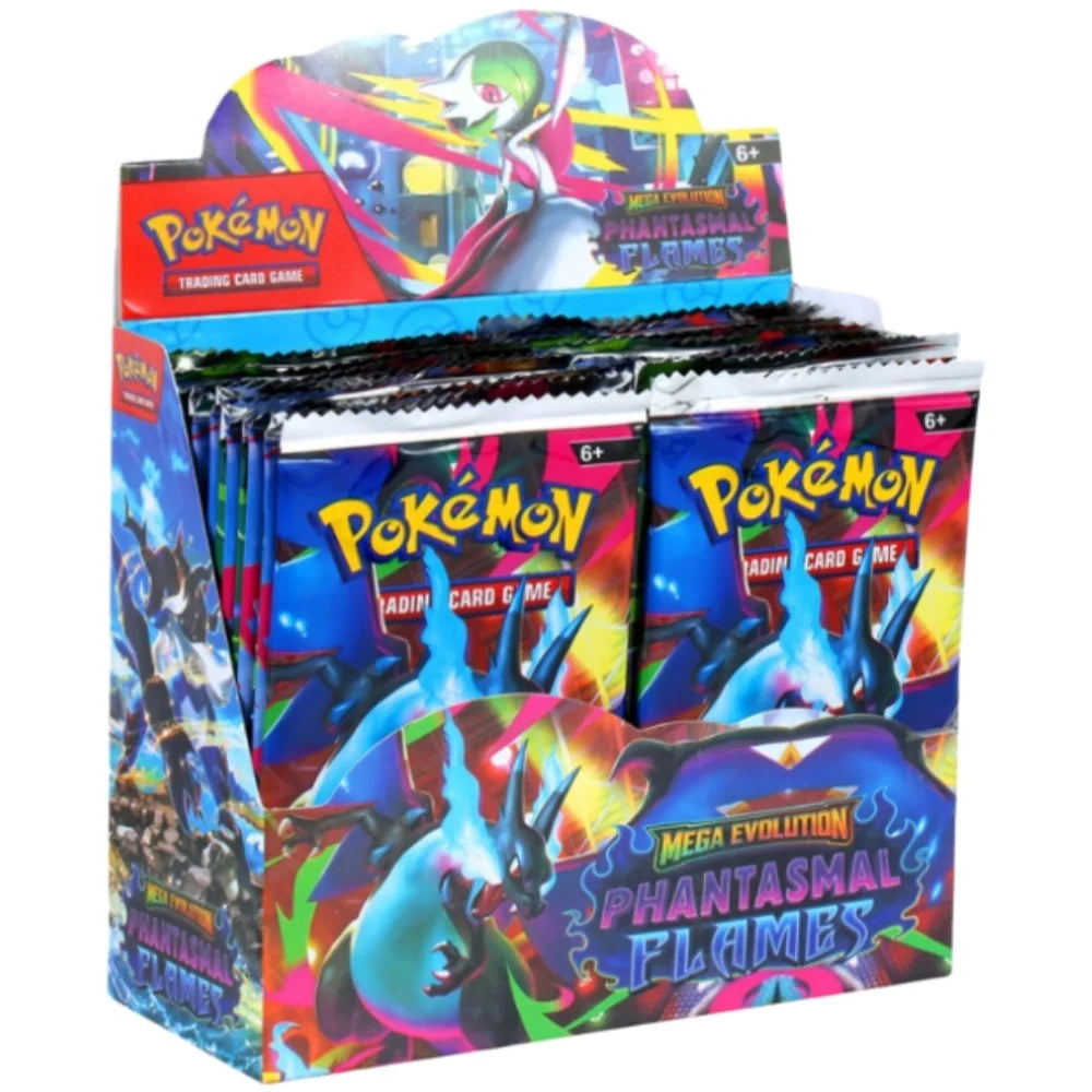 Pokemon TCG Mega Evolution Phantasmal Flames Trading Card Gengar Heracross Lopunny Charizard X Anime Collectible Collection Gift