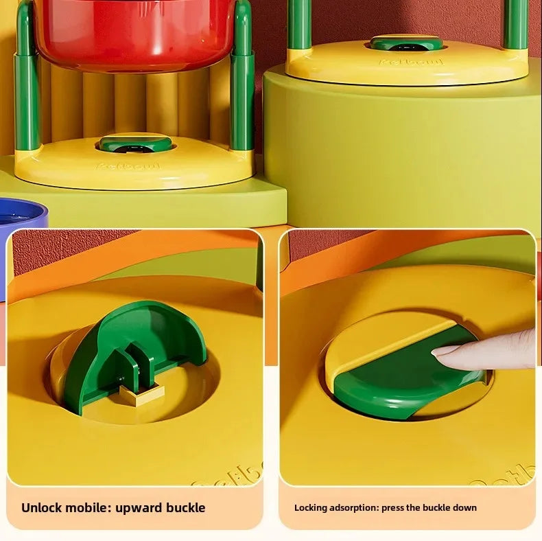 Make mealtime fun and healthy with these foldable slow-feed double pet bowls featuring 3 adjustable heights—perfect for every furry friend!