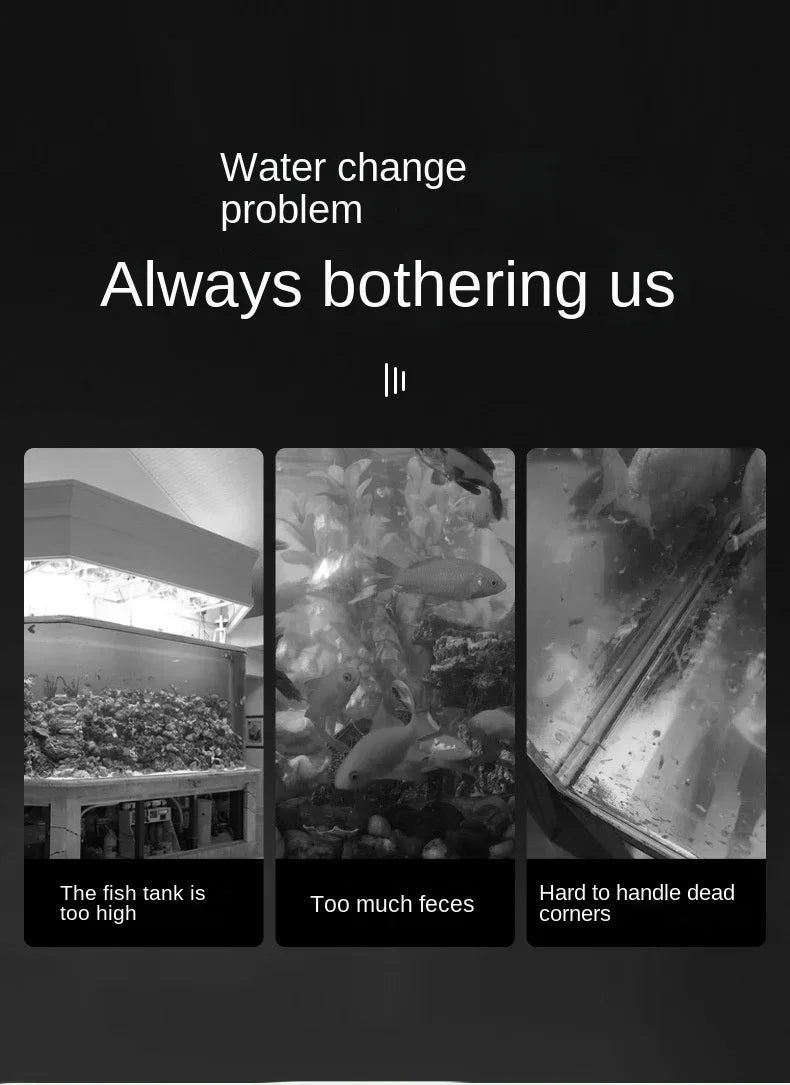 New Fish Tank Water Changer, Sand Washer, Water Pump, Fish Tank Water Absorber, Siphon Pipe, Manual Water Changer, Toilet