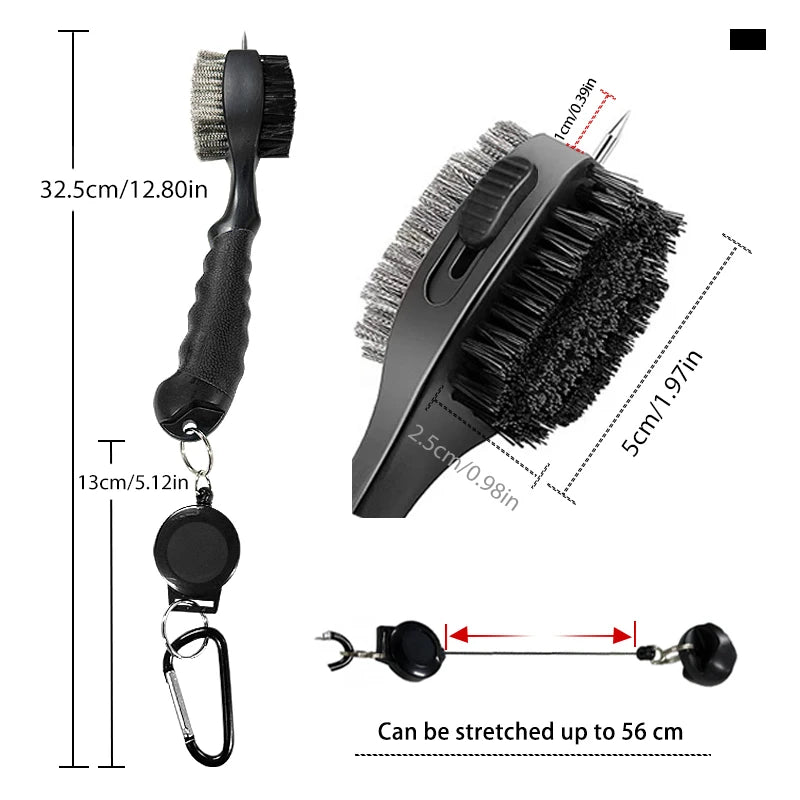 Golf Club Cleaner Golf Cleaning Brush With Carabiner Groove Sharpener Cleaner Multi Style Golf  Sports Accessories Drop Ship