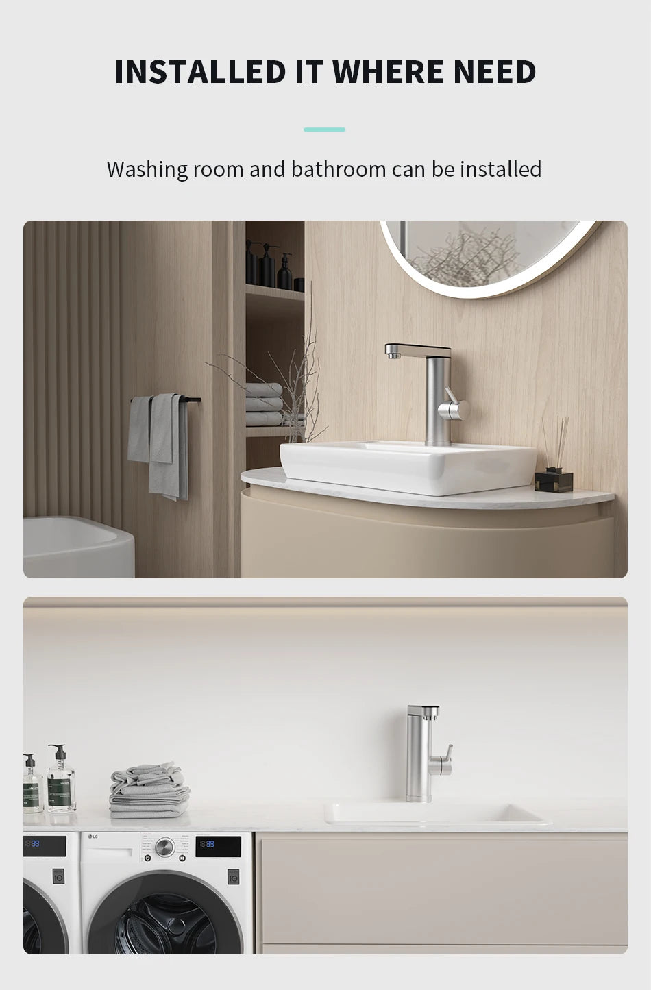 Fudeer 3000W 220V Electric Kitchen Water Heater Tap Instant Hot stainless steel Water Faucet Heater Cold Heating Faucet