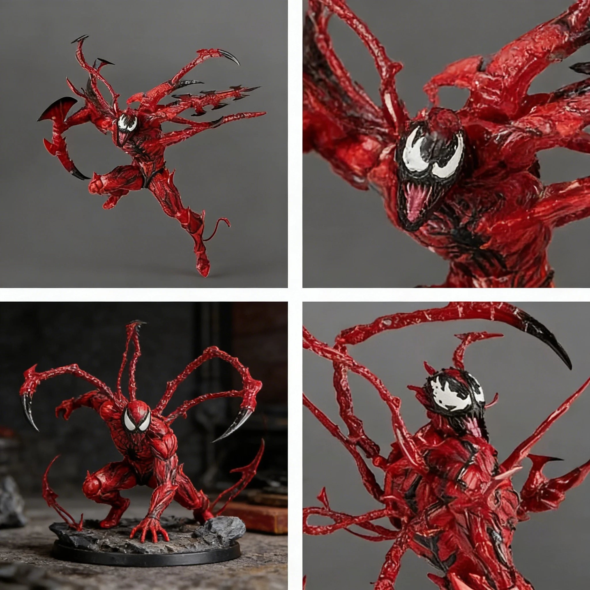 Marvel series Yamaguchi style Venom Slayer, gear joint movable assembly toy, anime figurine gift