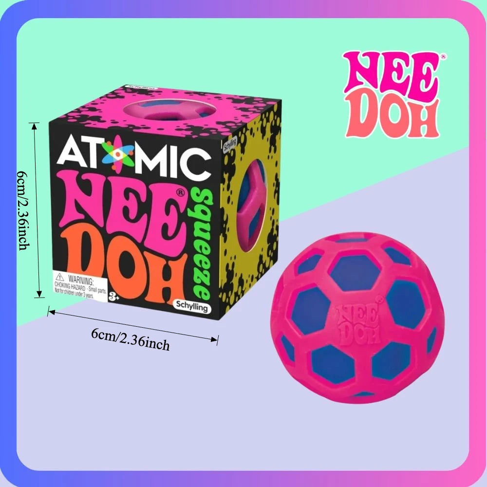 schylling Needoh Fuzz Ball Jellyfish Squishy Blind Box Random Color Soft Stress Relief Toy Cute Relaxing Squeeze Sensory Toy