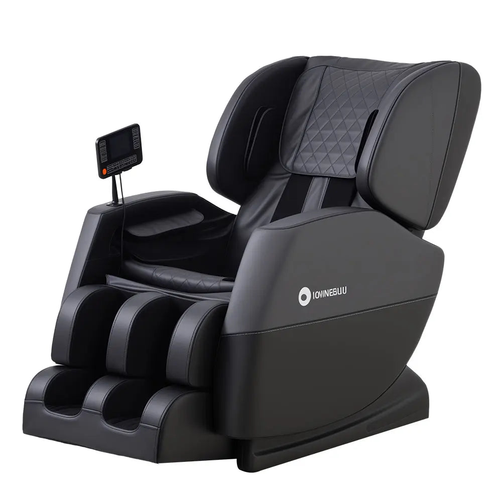 Zero Gravity Full Body Massage Chair - 10 Fixed Rollers, with Heating, Foot Massage, and Touchscreen Controls