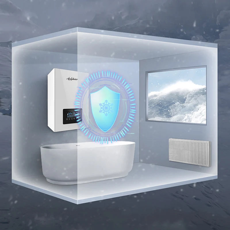 Enjoy efficient heating and hot water anytime with this electric boiler—reliable performance for your home or office!