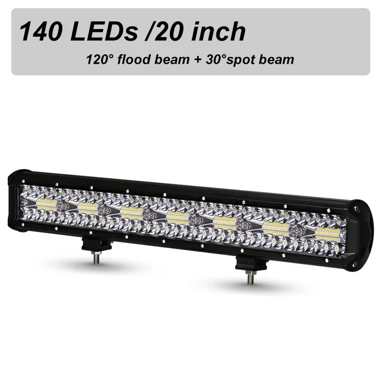 NLpearl 120W 420W 600W LED Bar Work Light for Tractor Boat Off-Road Truck Suv Atv Spot Flood Combo 12V 24V Led Working Lights