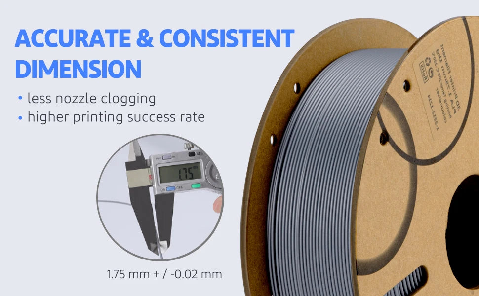 ELEGOO 1.75mm PLA Filament 1kg Plastic 3D PLA for 3D Printer Consumables Material for FDM 3D Printer NEPTUNE 3 PRO