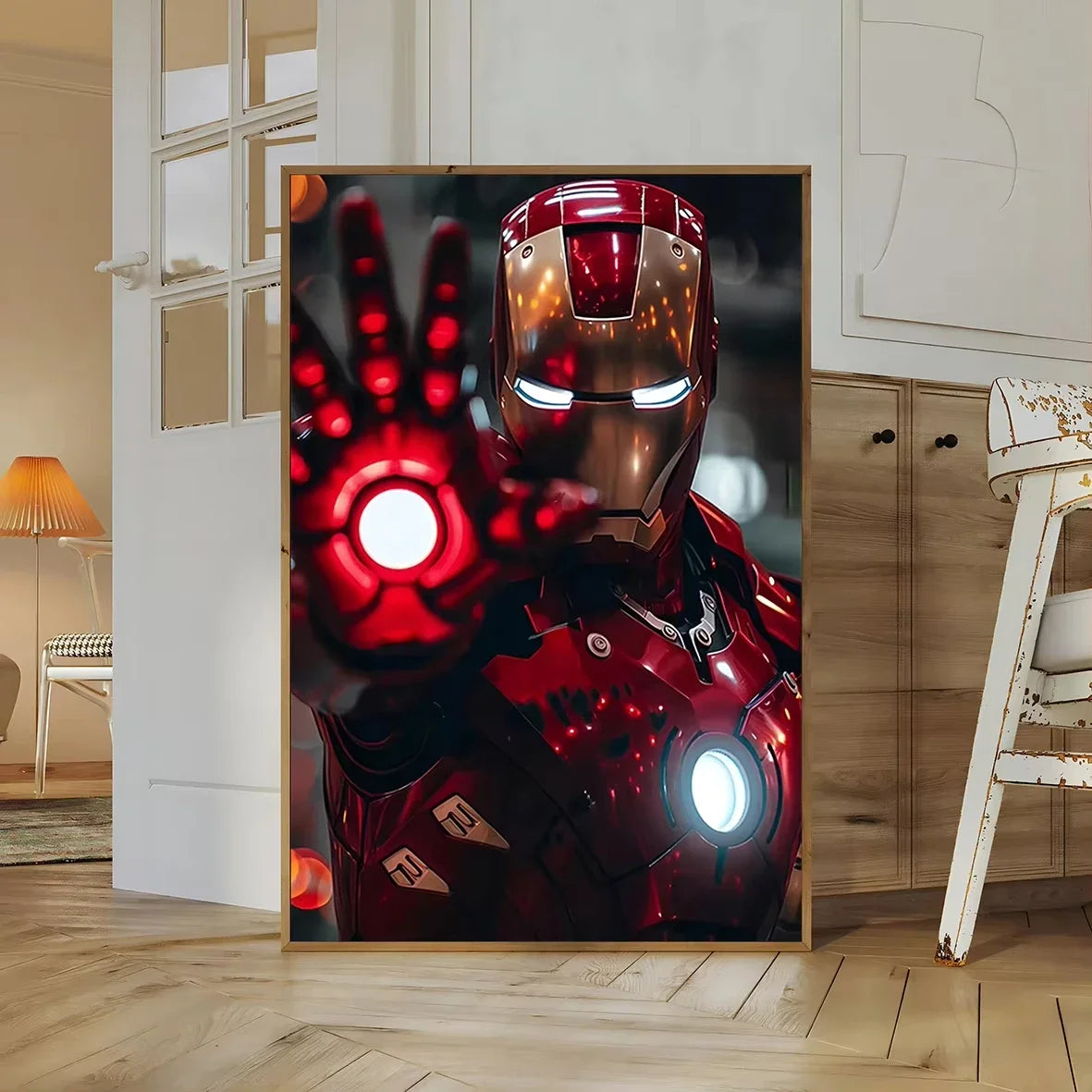 1PC frameless, Paintings Avengers Poster Print Marvel Movie Figures Decor Iron Man Wall Art Canvas Painting Superhero Kid