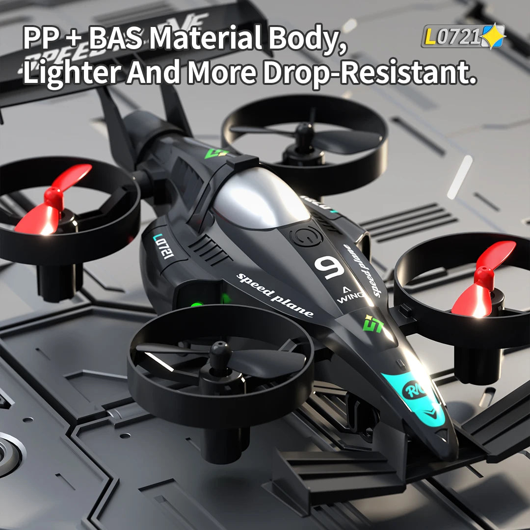 L0721 RC Aircraft Amphibious Remote Control Drift Car 360° Roll Land and Air Experience Speed Plane Dual Mode RC Car & Airplane