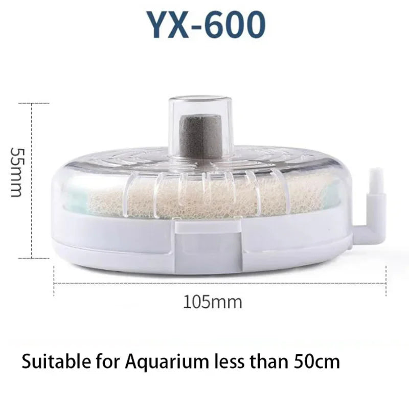 Super Thin Aquarium Fish Tank Filter Transparent Biochemical Sponge Filter Aquarium Water biological Filter for Small Aquarium