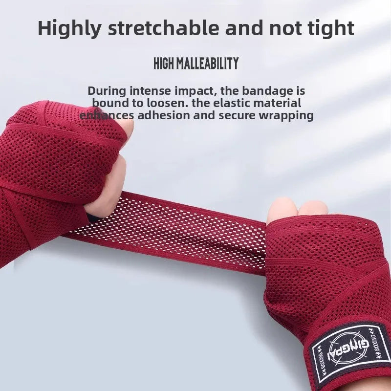 2 Rolls 3M Mesh Boxing Bandage Sports Strap Sanda KickBoxing MMA Hand Gloves Belt Wrist Wraps Muay Thai Training Gauntlets