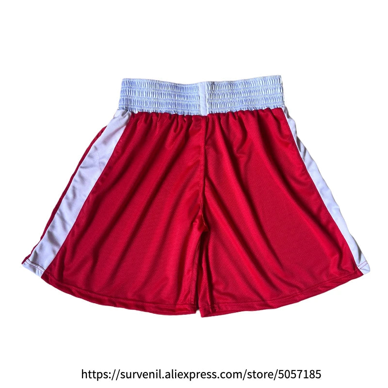 Muay Thai Shorts Quick Dry Boxing Clothes Men Women Kids Sanda Wushu Uniform Gym Martial Arts MMA Suit Boxing Shorts and Vest
