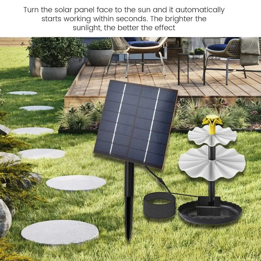 Fish Tank DIY Solar Fountain Pump Solar Panel With Spray Heads Solar Panel Fountain With Water Pump Aquarium Fountain Fish Tank