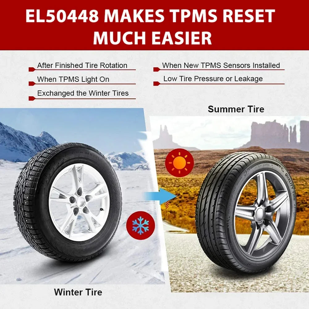 Tire Pressure Resetter El-50448Tpms Is Suitable for Universal Vehicle Models