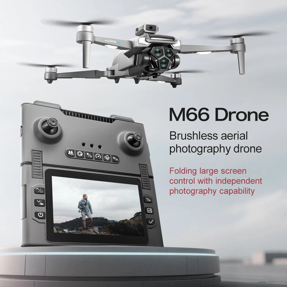 Drone Profesional 4K Dual Camera Brushless Motor Obstacle Avoidance Dron RC Helicopter Foldable Quadcopter