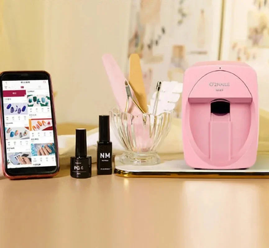 Portable 3D Painted Nail Printer Machine Intelligent Automatic Printing Celebrity Home Nail Machine Artifact With Cartridge