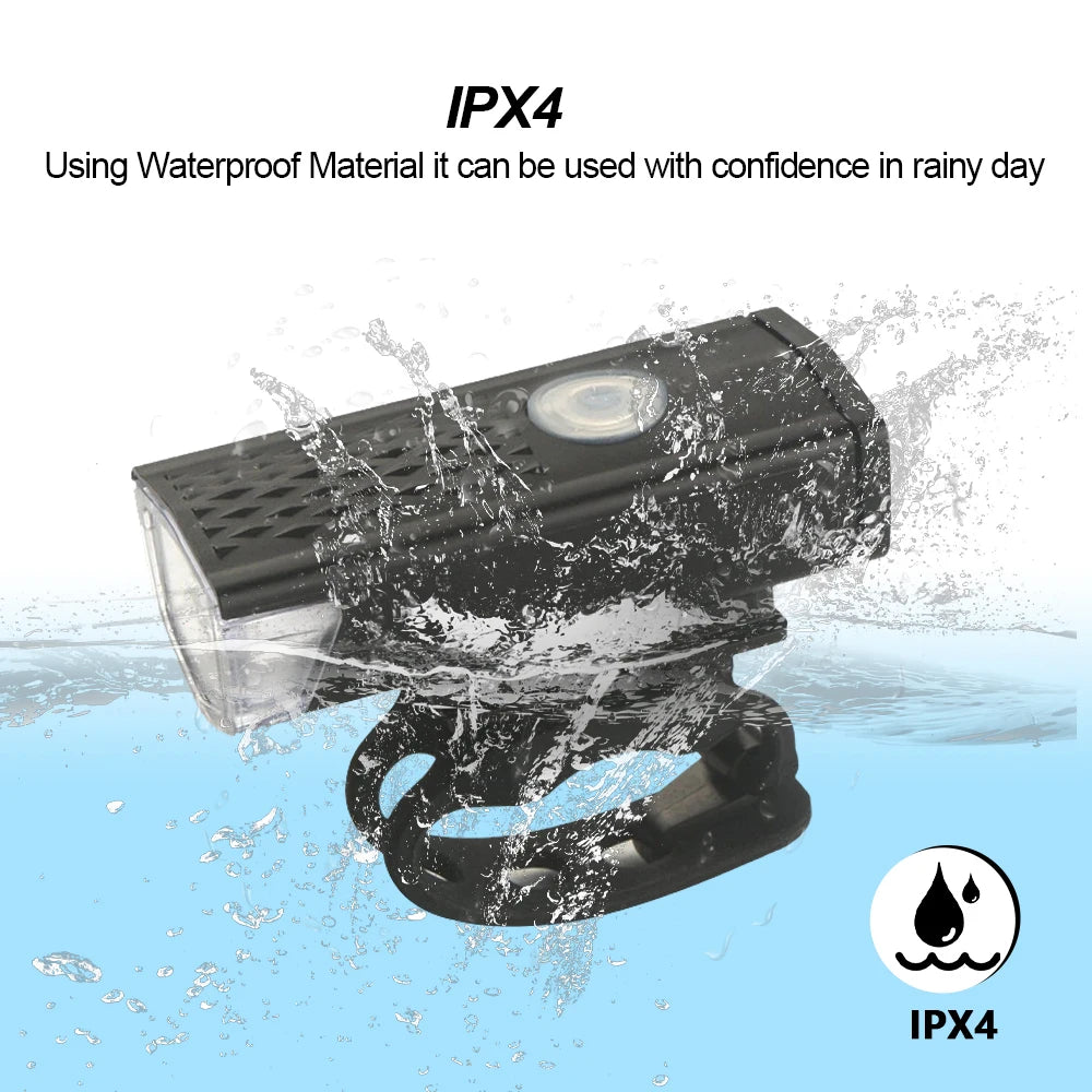 USB Rechargeable Bike Light Front Light Red Taillight Easy to Install 3 Modes Bicycle Accessories for the Bicycle