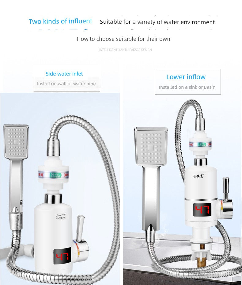 Happy Dragon Egg Hot Faucet Shower Bath Fast Heating Instant Water Heater Faucet Hot and Cold Dual-Purpose Electric Water Heater