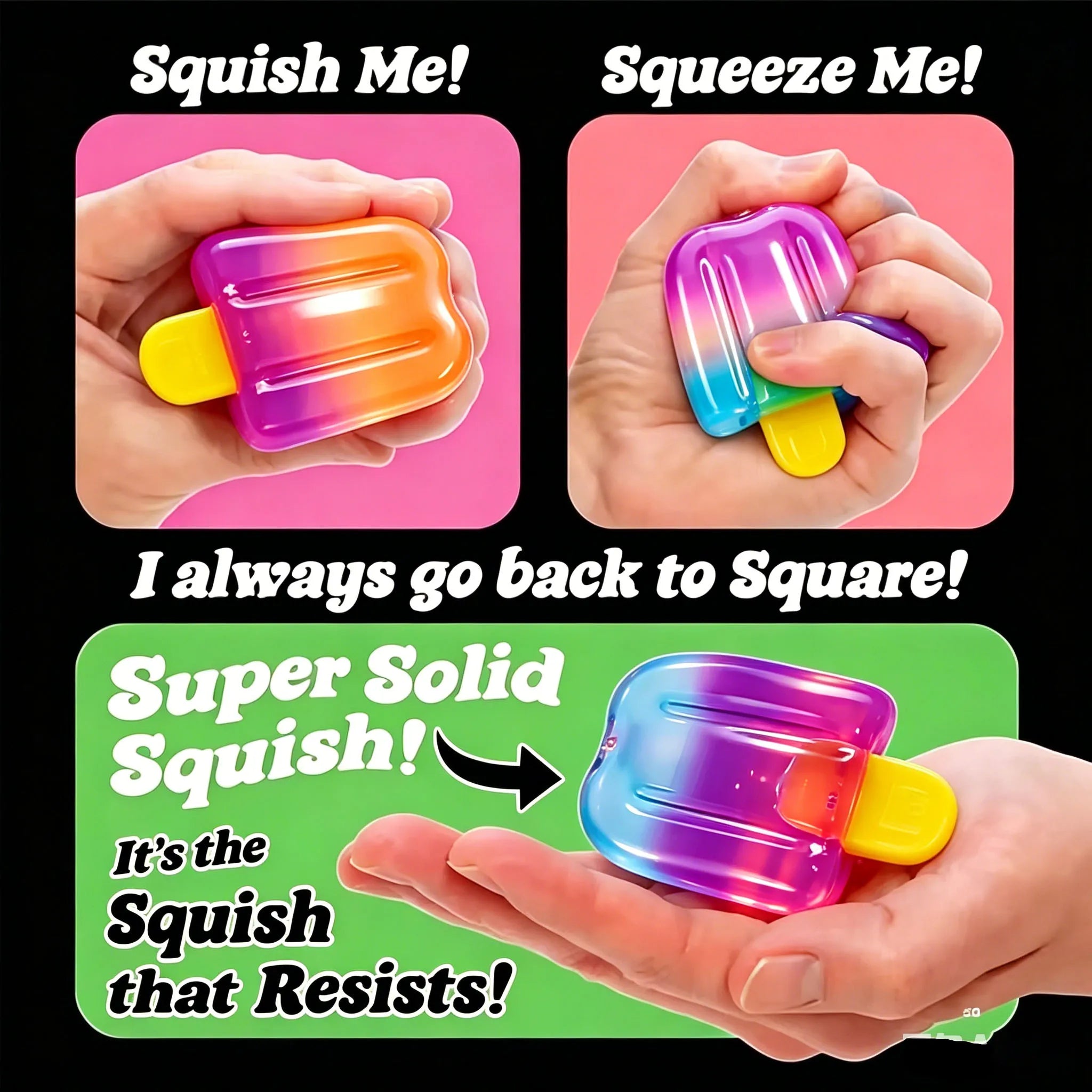 Nice-Sicle Popsicle Sensory Squeeze Toy Super Stress ice lolly Relief for Kids Adults Summer Easfestival gifts 2026