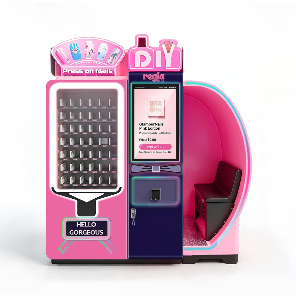 Vending Machine Manufacturer Somatosensory Camera 3D Nail Printing Vending Machine Automated Nail Art Printer Machine Custom