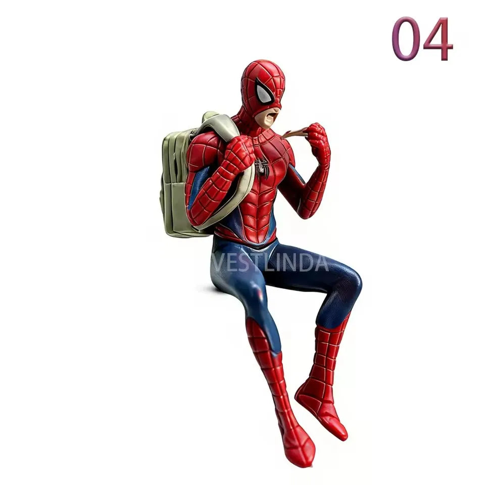 Popular Marvel Superhero Spider-Man 7-9 cm Mini Hand-made Desktop Model Decoration Game Peripherals Avengers Collection Toy Gift