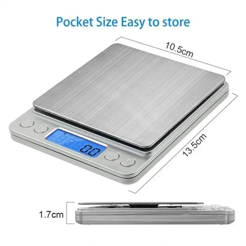Digital Kitchen Scale Kitchen Measuring Scales Mini Pocket Precision Jewelry Electronic Balance De Cuisine Weight Gold Food Bar