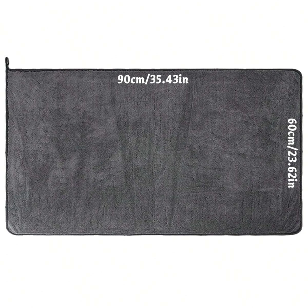Dark gray car microfiber towel, oversized strong absorbent car wash cloth, high-efficiency cleaning wipe cloth