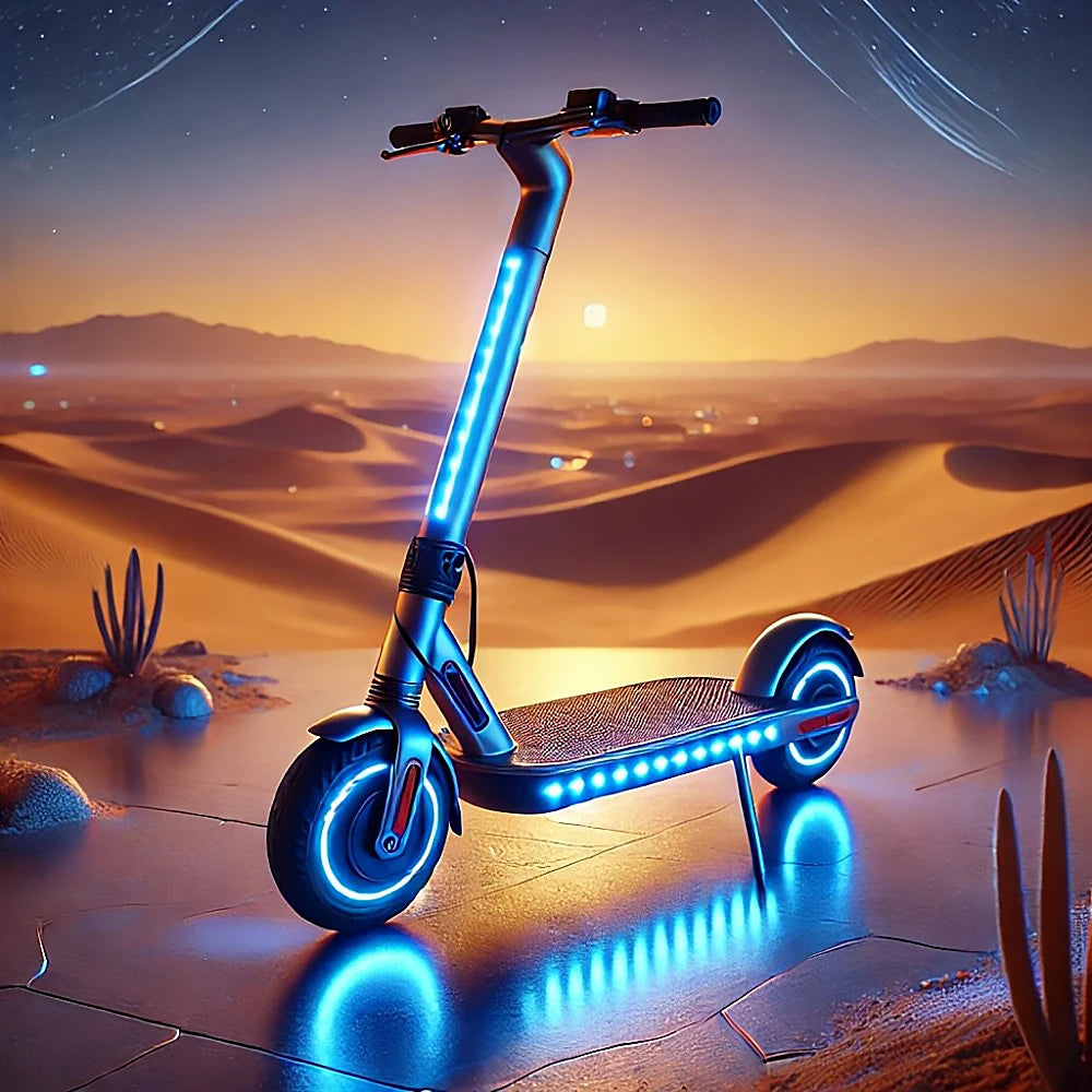 Enhance safety during nighttime rides with these LED strip lights designed for scooters and bicycles. Battery-powered for convenience, these warning lights increase visibility and promote safer travels.