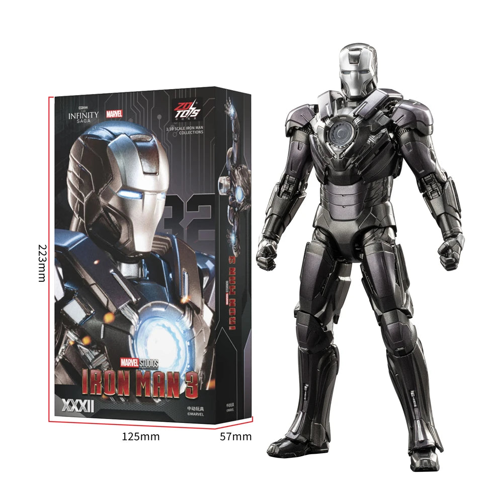 ZD Toys Iron Man MK1 MK2 MK3 MK4 MK5 MK6 MK7 MK42 MK43 MK45 MK46 War Machine Movie Action Figure 7 Inches Adult Collectible Toys