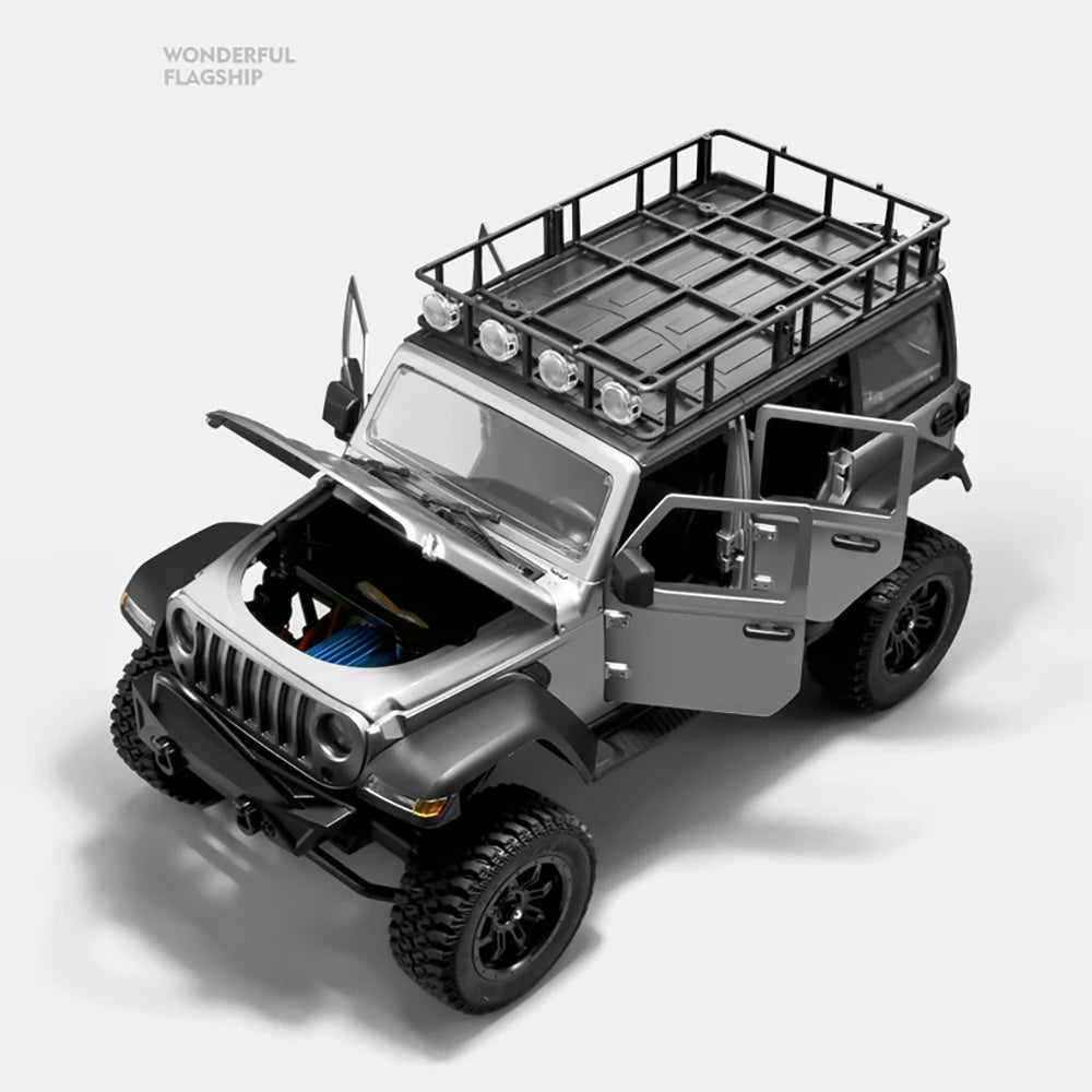 MN128 RC Crawler 1/12 Full Scale 4x4 2.4G Climbing Buggy Vehicle with LED Light 4WD Off-road Remote Control Cars Model Toys