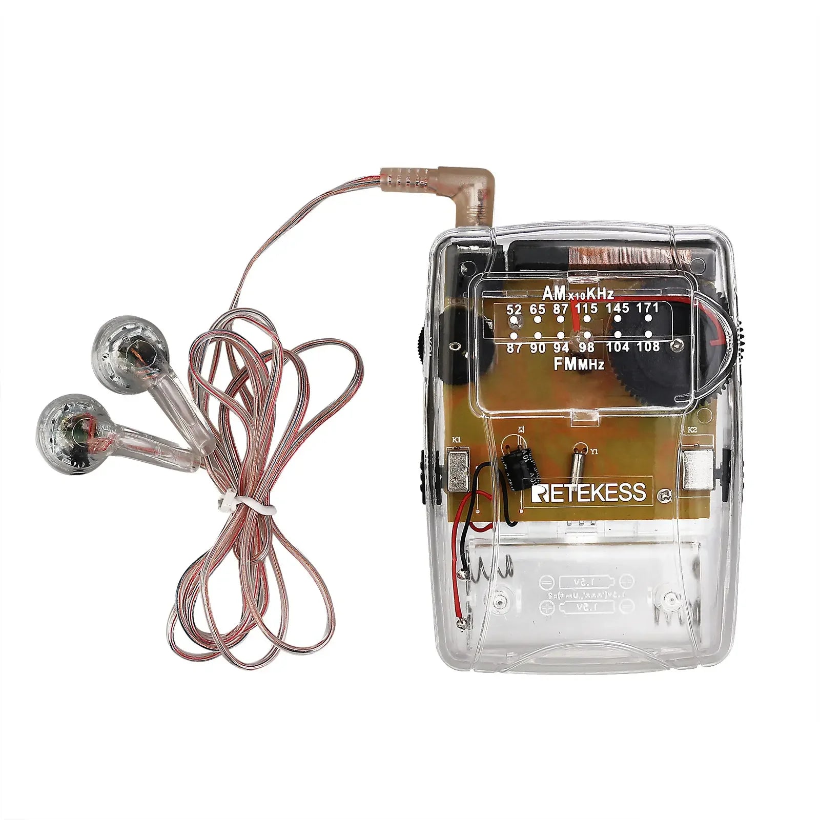 Transparent Portable Radio AM / FM
