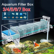 New Fish Tank Waterfall Filter Box Wall Mounted Built-in Silent Circulating Water Purifier For Aquarium Tank Box With Water Pump