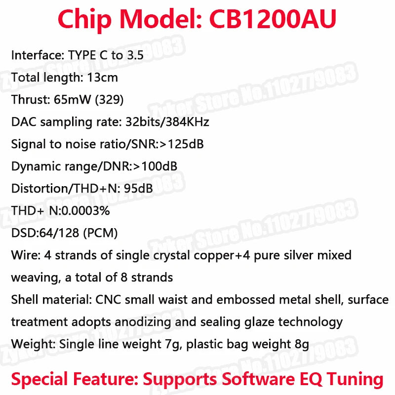 Enjoy premium sound quality with this Type-C to 3.5mm HiFi DAC earphone amplifier—USB-C audio decoder and AMP adapter for crystal-clear audio on the go!