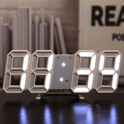 Simple Fashion Electronic Clock 3D Luminous Digital Clock Voice-activated Silent Alarm Clock Creative Desktop Clock