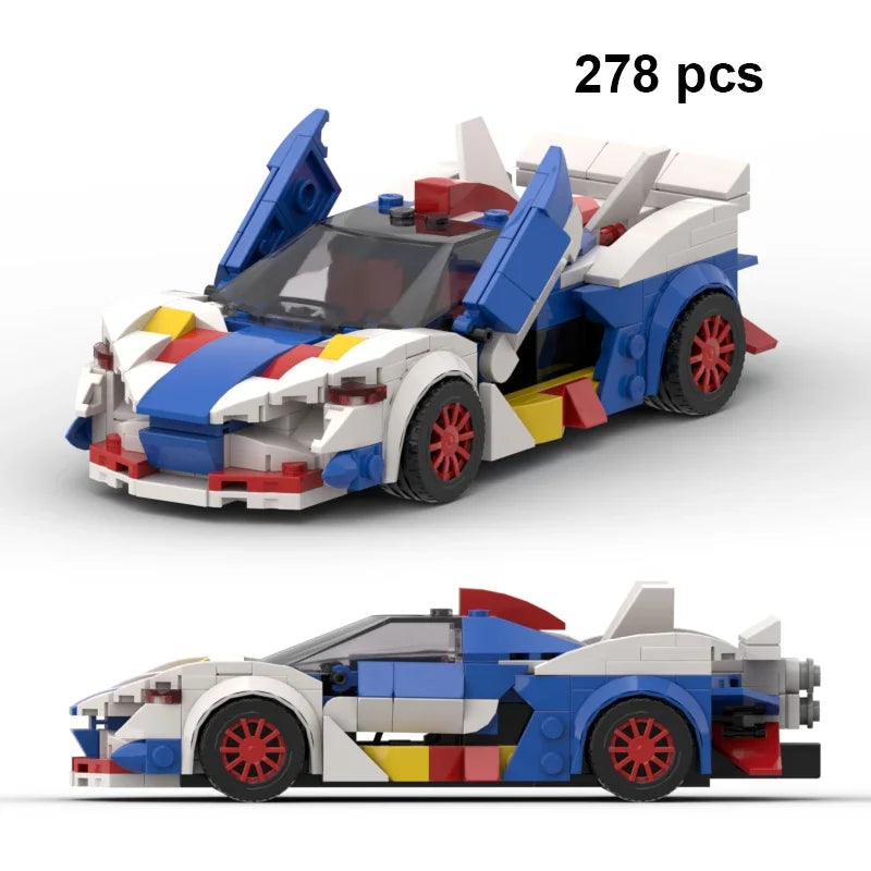 Technical Car Speed Racing Building Blocks Bricks Sets Sports Car MOC Garage City Vehicle Creative Toys For Kids