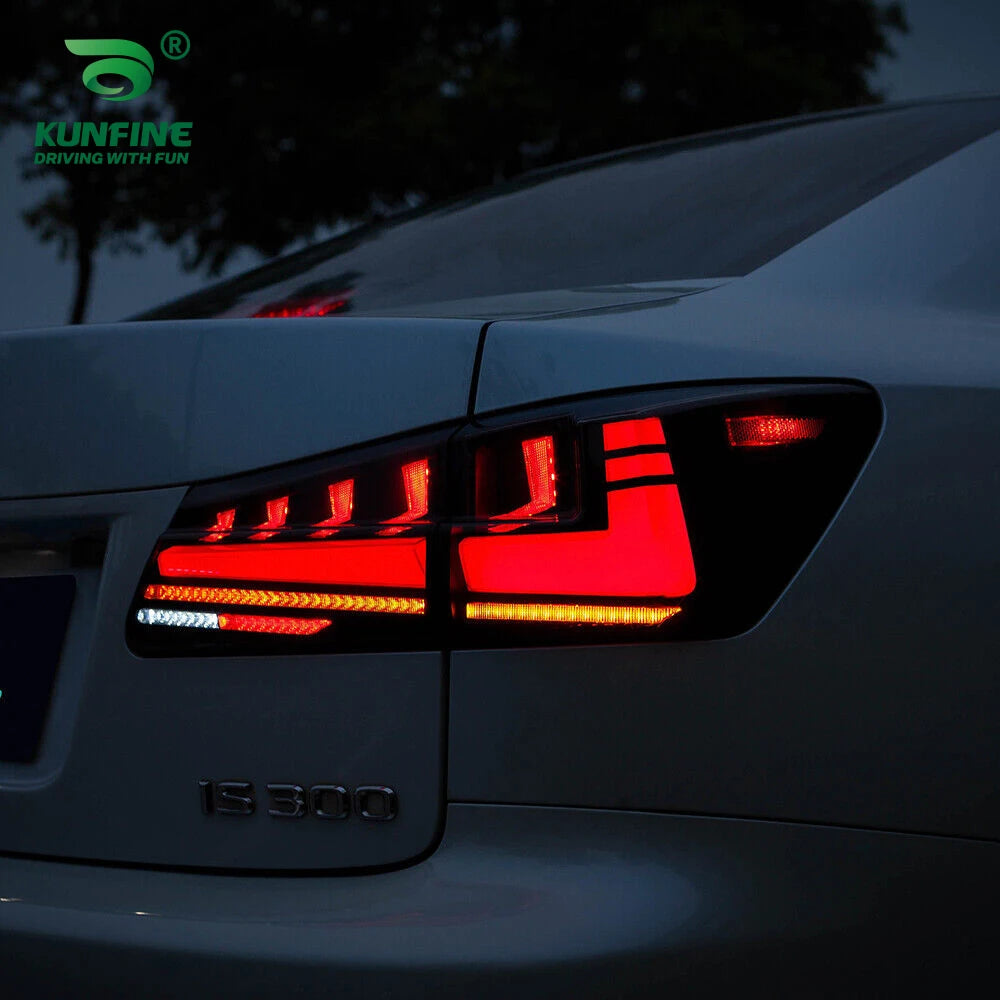 Pair Of Car Tail Light Assembly For LEXUS IS250 IS300 IS350 ISF 2006-2012 LED Brake Signal light Car led Tail light Tuning Parts