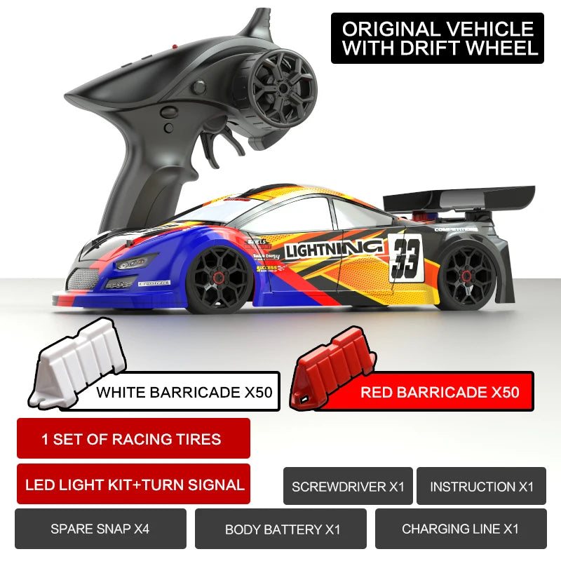 RC Cars Four-wheel Drive Drift Car High Speed Remote Control 2.4G  Classic Professional Racing Car for Children Toy Car Gift