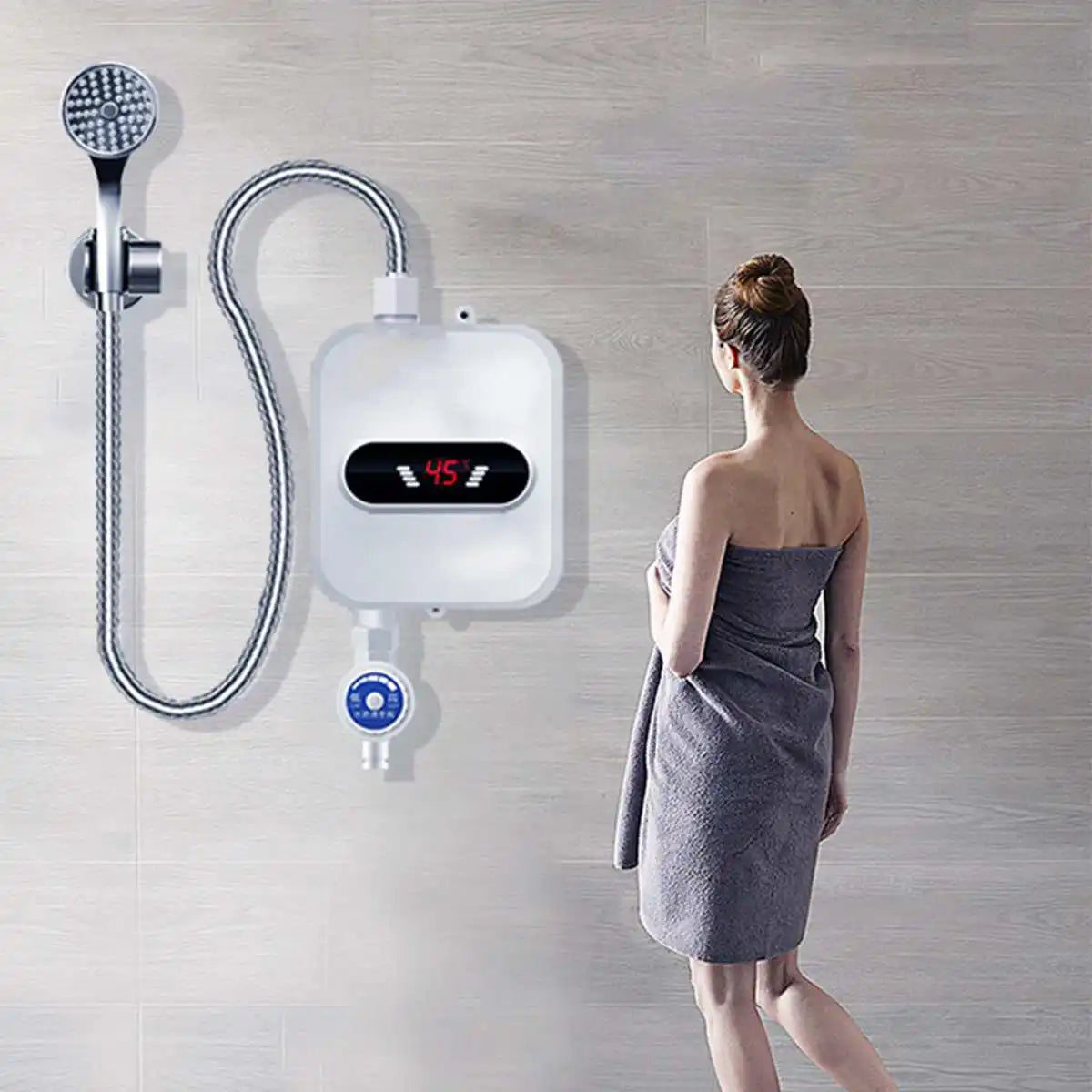 EU/US Plug 3500W Electric Thankless Mini Instant Hot Water Heater 220/110V bathroom Faucet Tap Heating 3 Seconds Instant Heating